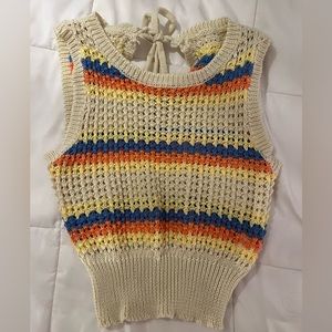 Miss Sparkling Crochet Tank